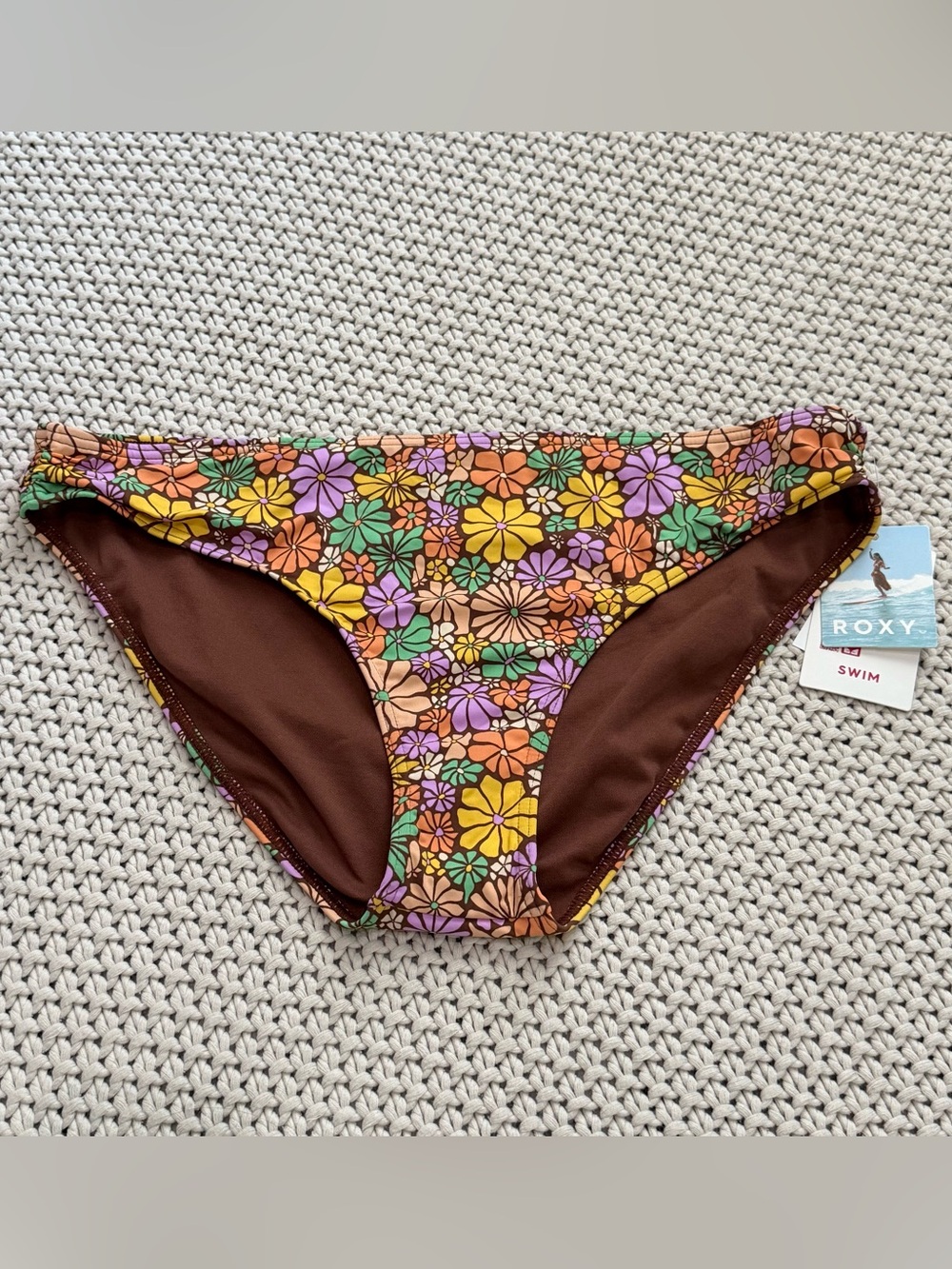 NWT Roxy All About Sol Hipster Bikini Bottoms - Size XL
